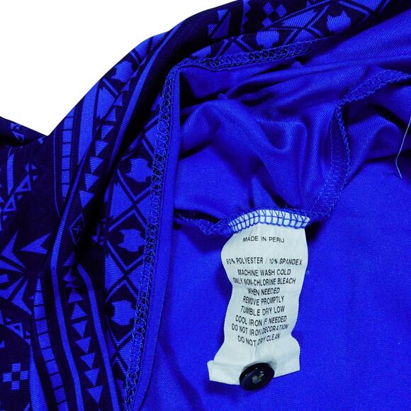 Greyson Blue Gemometric Golf Polo Shirt Mens Size Small - Picture 5 of 7